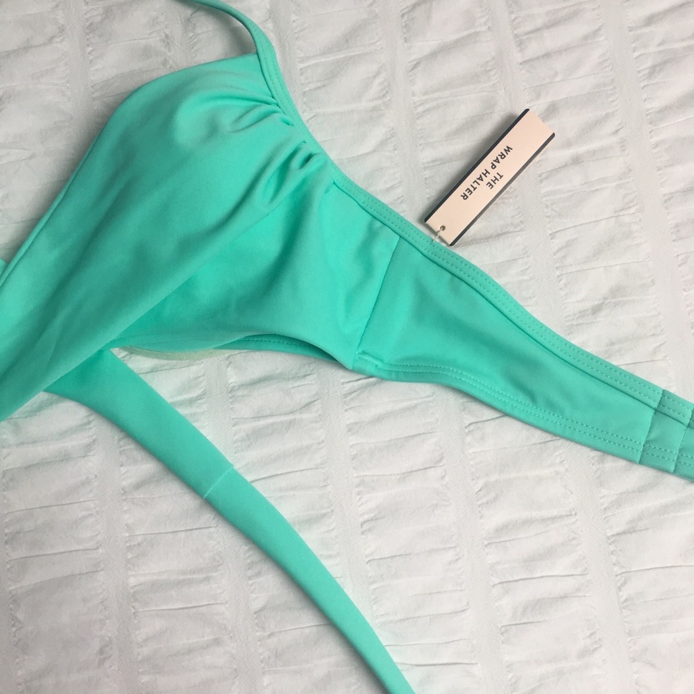 NWT Victoria’s Secret Wrap Halter Swim Suit 34B - Picture 6 of 8